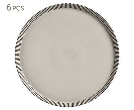 Jogo de Pratos Raso Neo Pulse Geométrico | Westwing