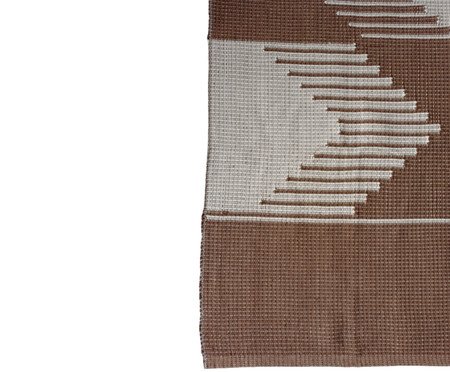 Tapete Artesanal Clássico Duplo Caramelo com Cru | Westwing