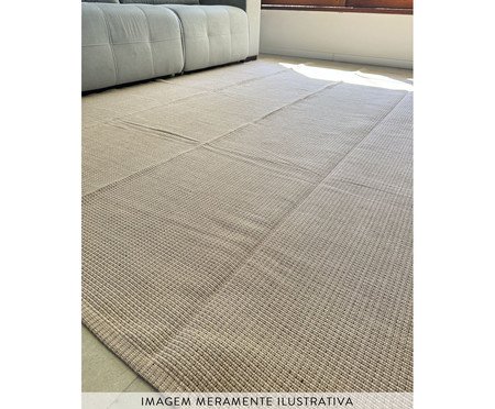 Tapete Artesanal Clássico Duplo Bege | Westwing