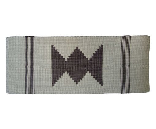 Tapete Artesanal Multiuso Cru com Preto, multicolor | WestwingNow