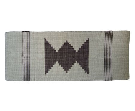 Tapete Artesanal Multiuso Cru com Preto | Westwing