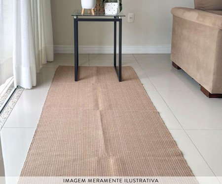 Tapete Artesanal Multiuso Caramelo Liso | Westwing