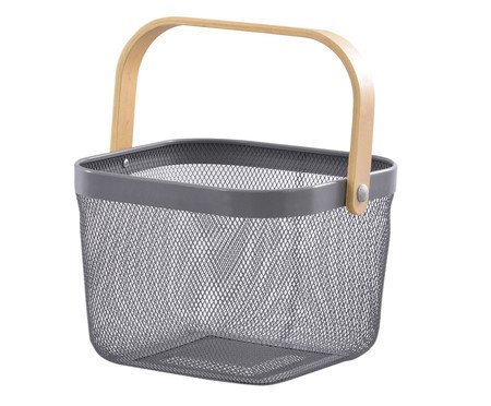 Cesto Organizador Pequeno Cinza | Westwing