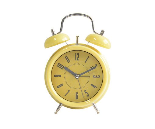 Relógio Despertador Meg Amarelo, Amarelo | WestwingNow