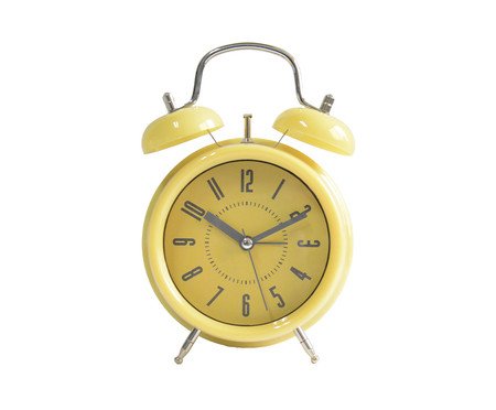 Relógio Despertador Meg Amarelo