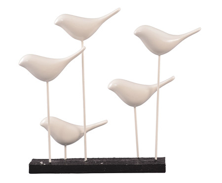 Adorno Decorativo 5 Birds em Resina