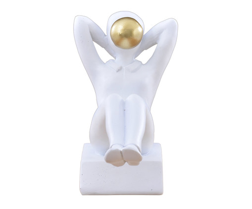 Adorno Decorativo Bubbleboy Deitado Branco, Branco | WestwingNow