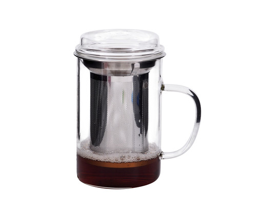 Caneca com Infusor Tampa Rise, Transparente | WestwingNow