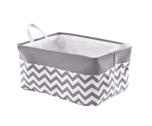 Cesto Organizador Zigg Maior Cinza, Cinza | WestwingNow