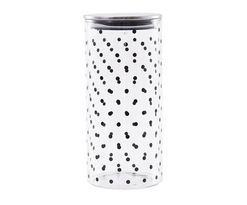 Pote para Mantimentos Grande Points, Transparente | WestwingNow