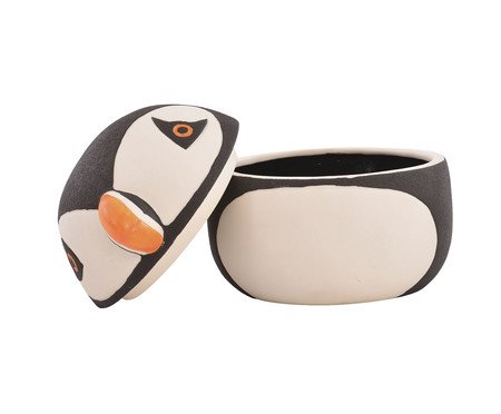 Vaso com Tampa em Porcelana Pingu I | Westwing