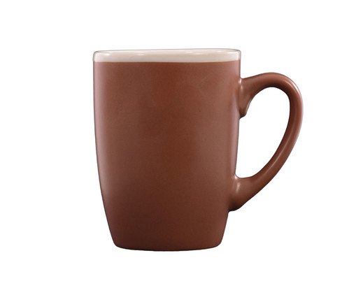 Caneca Classic em Cerâmica Marrom, Marrom | WestwingNow