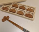 Descanso para Hashi Peacok, wood pattern | WestwingNow