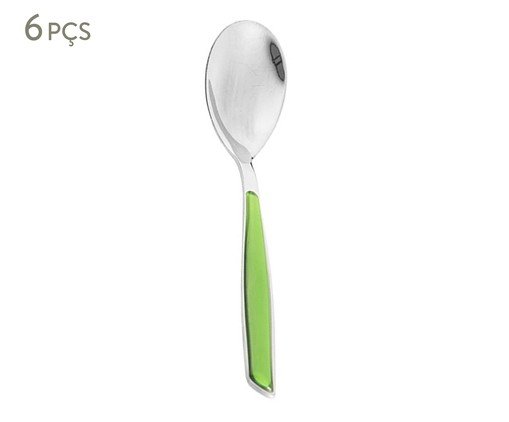 Jogo de Colheres para Café Glamour Verde, Verde | WestwingNow