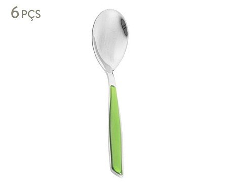 Jogo de Colheres para Café Glamour Verde | Westwing