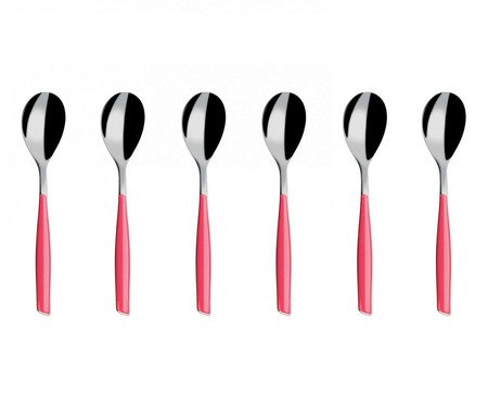 Jogo de Colheres para Café Glamour Rosa | Westwing