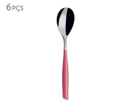 Jogo de Colheres para Café Glamour Rosa | Westwing