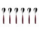 Jogo de Colheres para Café Glamour Vinho, Vermelho | WestwingNow