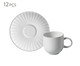 Jogo de Xícaras para Café Coup Stoneware Trendy Abstrato, Branco | WestwingNow