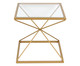 Mesa Lateral Diamond - Dourado, transparente | WestwingNow