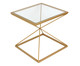 Mesa Lateral Diamond - Dourado, transparente | WestwingNow
