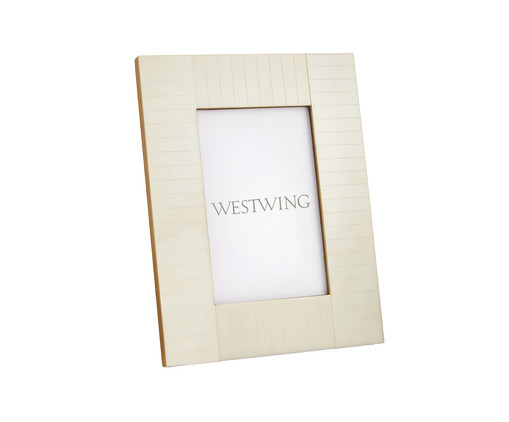 Porta-Retrato Pequeno em Acrílico Amy Off White, Off White | WestwingNow