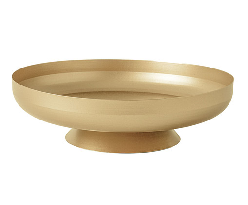 Centro de Mesa com Suporte em Metal Dourado, Dourado | WestwingNow