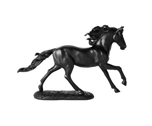 Adorno Decorativo Cavalo Preto, Preto | WestwingNow