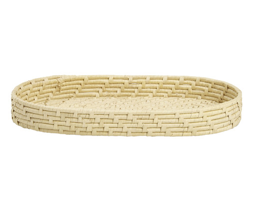 Bandeja Decorativa Penor em Fibra Natural Clara, Natural | WestwingNow