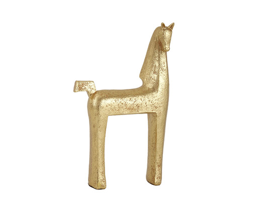 Adorno Decorativo Cavalo Left Dourado, Dourado | WestwingNow