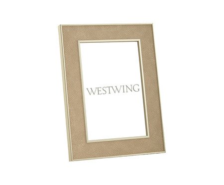 Porta-Retrato em Poliestireno Pequeno Baxter Bege | Westwing