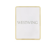 Porta-Retrato Grande em Metal Honest Dourado | WestwingNow