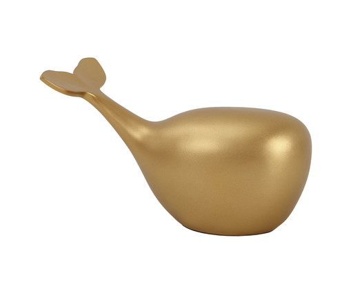 Adorno Decorativo Baleia Pequena Dourado, Dourado | WestwingNow