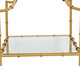 Mesa Lateral Chinoiserie - Dourado, transparente | WestwingNow