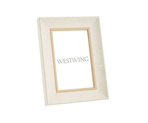 Porta-Retrato Pequeno Abbott Off White, Off White | WestwingNow