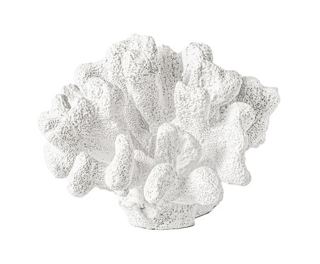 Adorno Decorativo Coral Branco