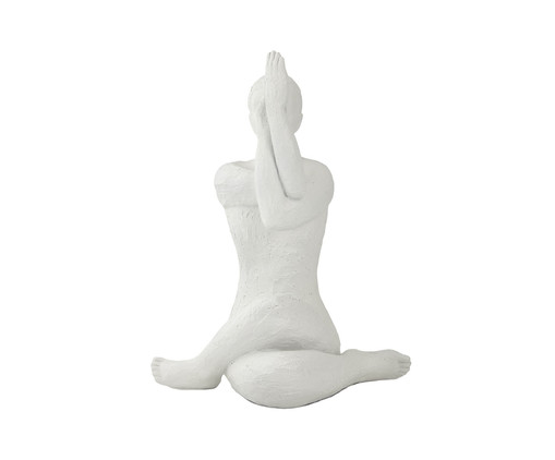 Adorno Decorativo Yoga Cow Face Off White, Off White | WestwingNow