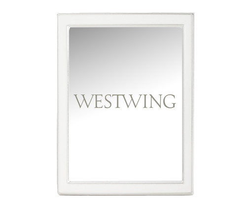 Porta-Retrato Grande em Metal Strong Branco, Branco | WestwingNow