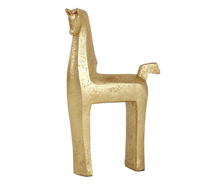 Adorno Decorativo Cavalo Right Dourado