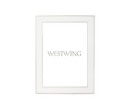 Porta-Retrato Pequeno em Metal Strong Branco | WestwingNow