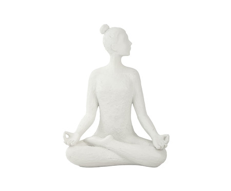 Adorno Decorativo Yoga Borboleta Off White