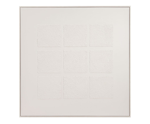 Quadro em Canvas Quadrado Texturizado Off White, Off White | WestwingNow