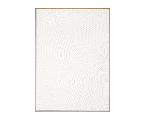 Quadro em Canvas Texturizado Retangular Branco, white | WestwingNow