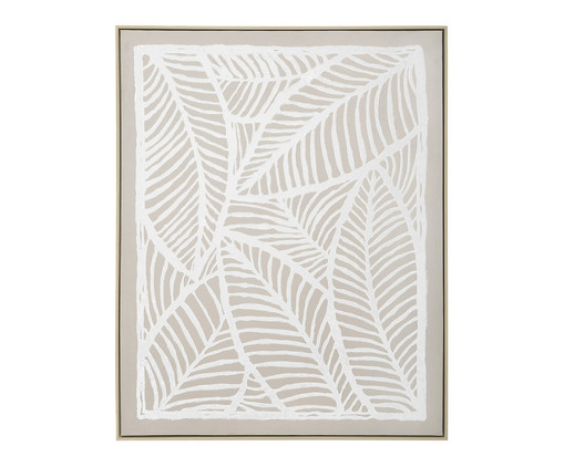 Quadro em Canvas Texturizado Leaf Bege, beige | WestwingNow