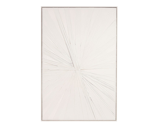 Quadro em Canvas e Tecido Basic Off White, Off White | WestwingNow