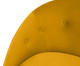 Poltrona Belle em Veludo - Açafrão e Natural, amarelo,Natural | WestwingNow