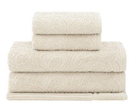 Jogo de Toalha de Banho Aragon Extra Soft Bege | Westwing