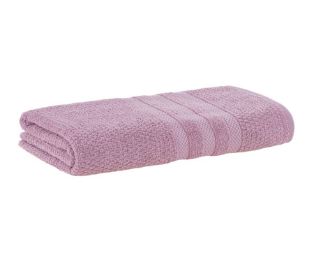 Jogo de Toalha de Banho Gigante Vanilla Extra Soft com Cinta Rosa | Westwing