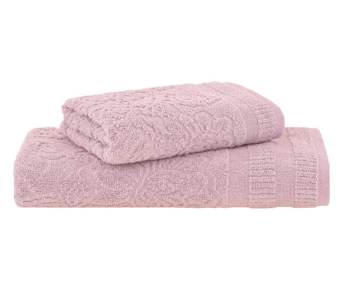 Jogo de Toalha de Banho Botanique Extra Soft com Cinta Rosa, pink | WestwingNow