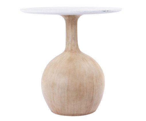 Mesa de Apoio em Resina Bojuda Alta, Natural | WestwingNow